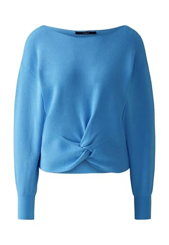 Oui Damen Pullover schmal geschnitten Uni von Oui
