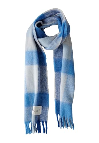 Oui Damen Schal super soft gerade geschnitten Kariert von Oui