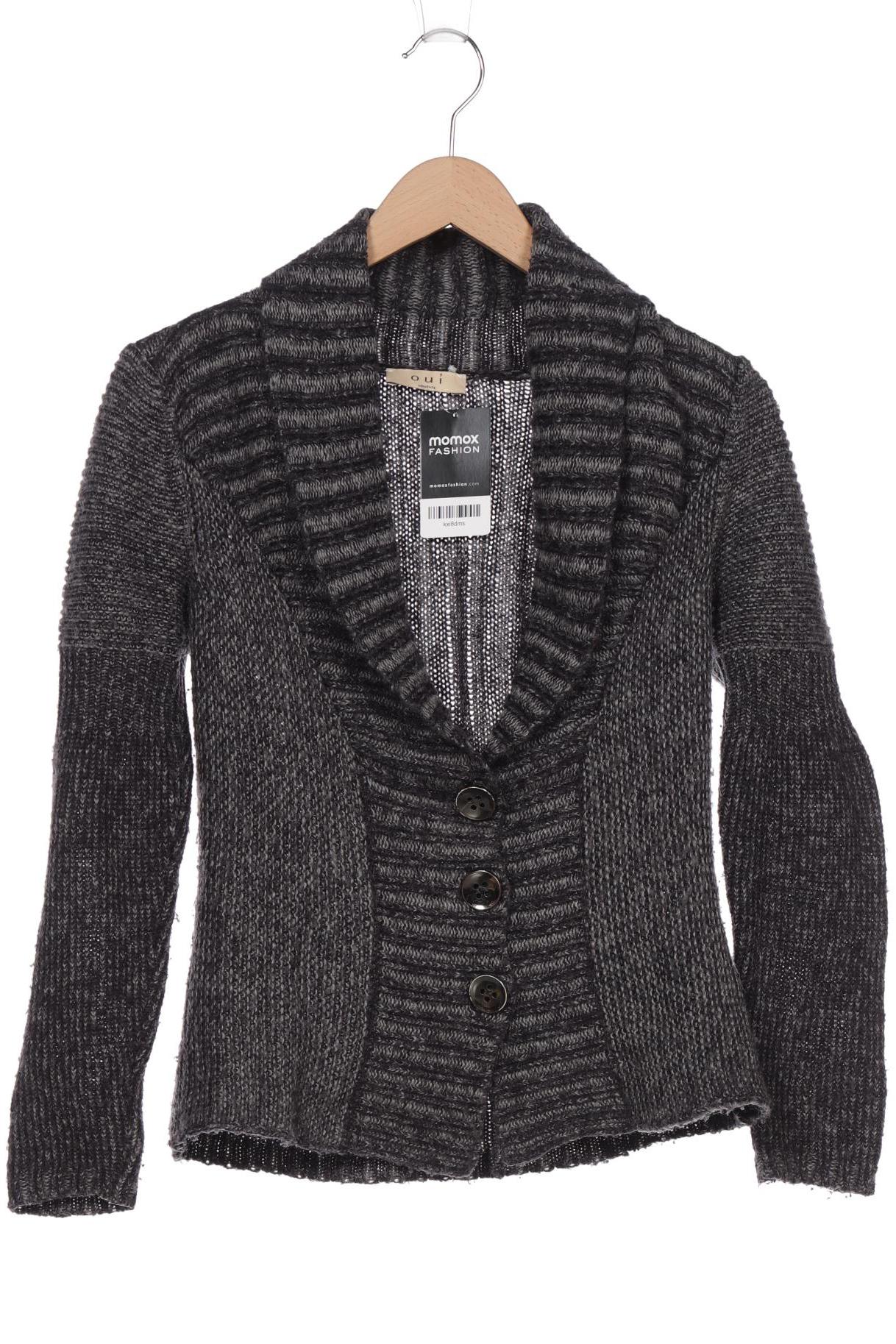 Oui Damen Strickjacke, grau von Oui