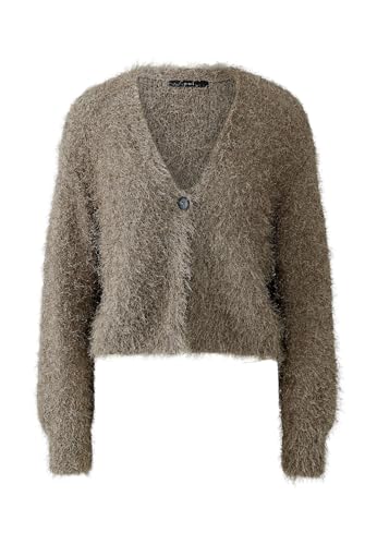 Oui Damen Strickjacke lässig geschnitten Uni von Oui