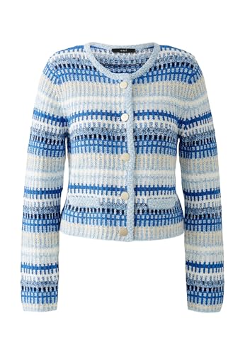 Oui Damen Strickjacke schmal geschnitten Gestreift von Oui