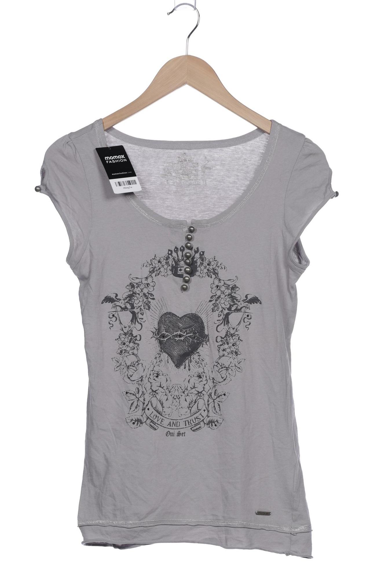 Oui Damen T-Shirt, grau von Oui