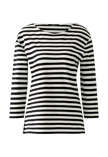 Oui Damen T-Shirt SOLEILA gerade geschnitten Gestreift von Oui