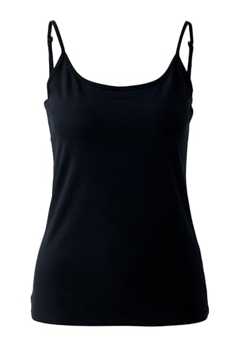 Oui Damen Top Baumwoll- Modalmischung schmal geschnitten Uni von Oui