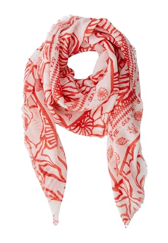 Oui Damen Tuch lässig geschnitten Alloverprint von Oui