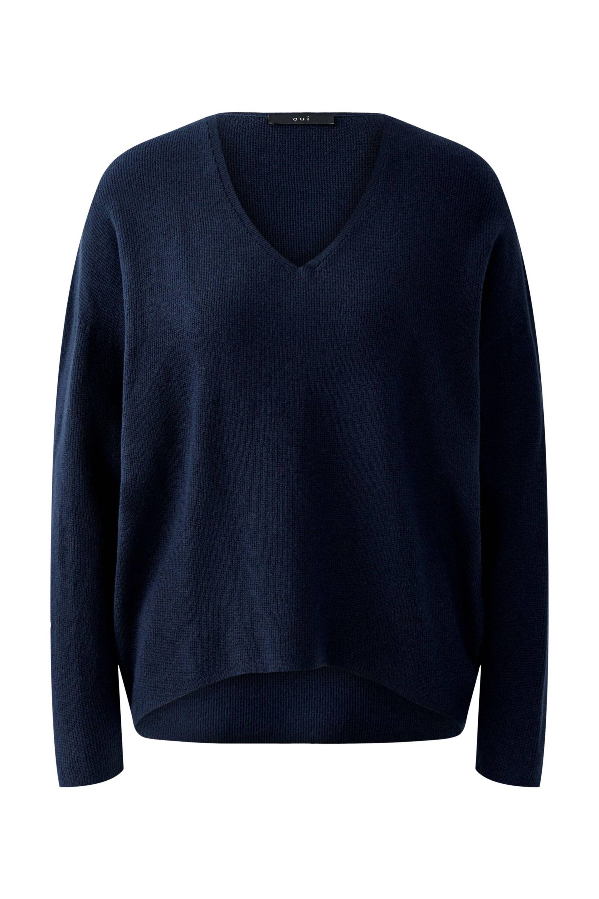 Oui - FREYJA Pullover darkblue - Gr. - 42 von Oui