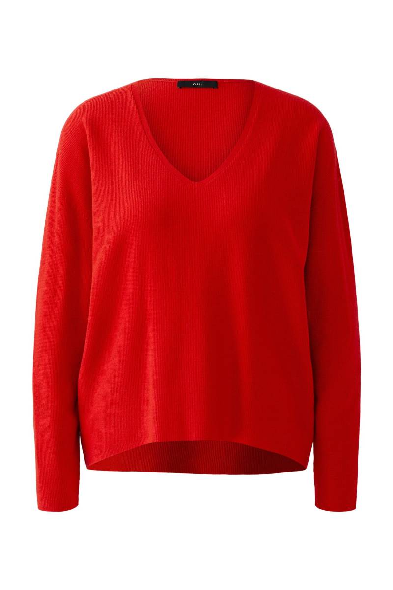 Oui - FREYJA Pullover high risk red - Gr. - 44 von Oui