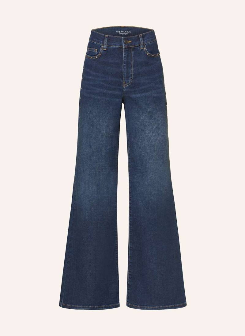 Oui Flared Jeans The Palazzo Mit Nieten blau von Oui