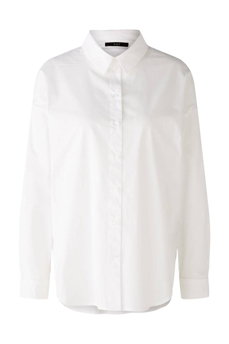 Oui - Hemdbluse elastische Baumwolle optic white - Gr. - 36 von Oui