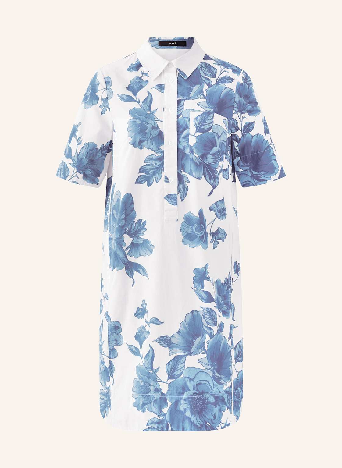 Oui Hemdblusenkleid blau von Oui