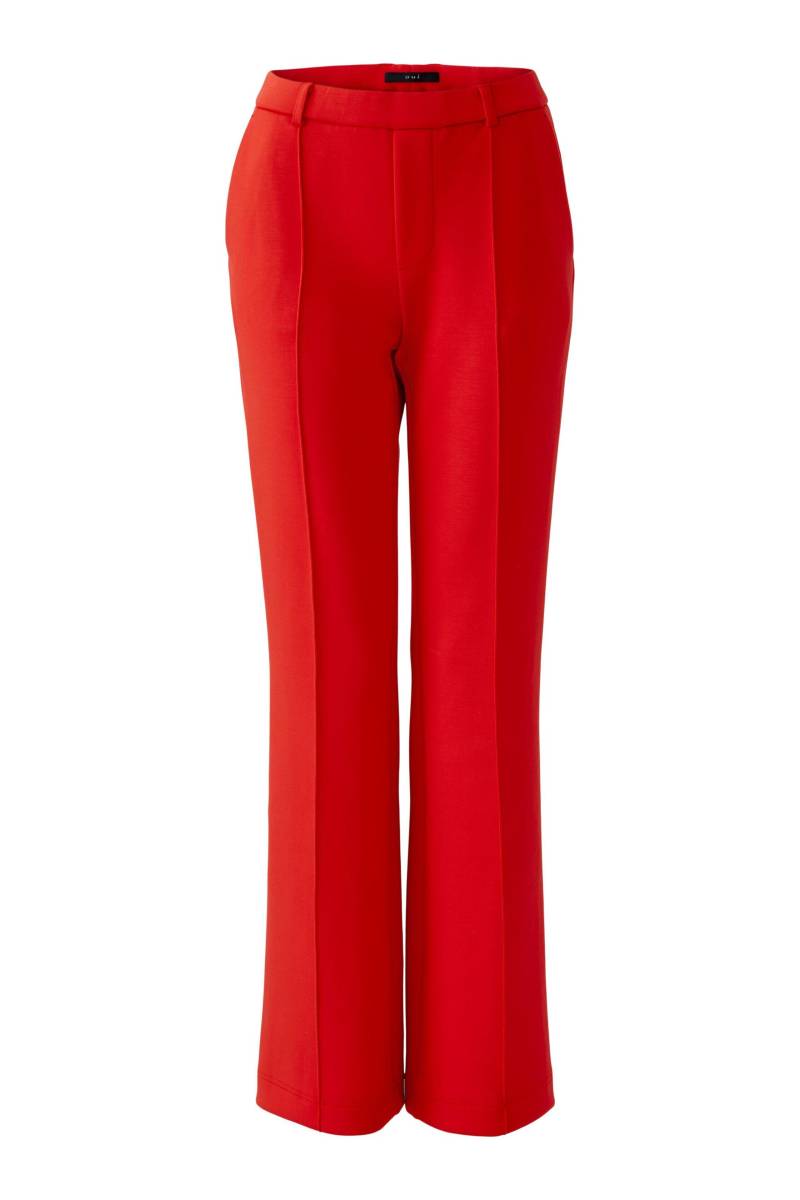 Oui - Hose Flared, lang, high waist high risk red - Gr. - 40 von Oui