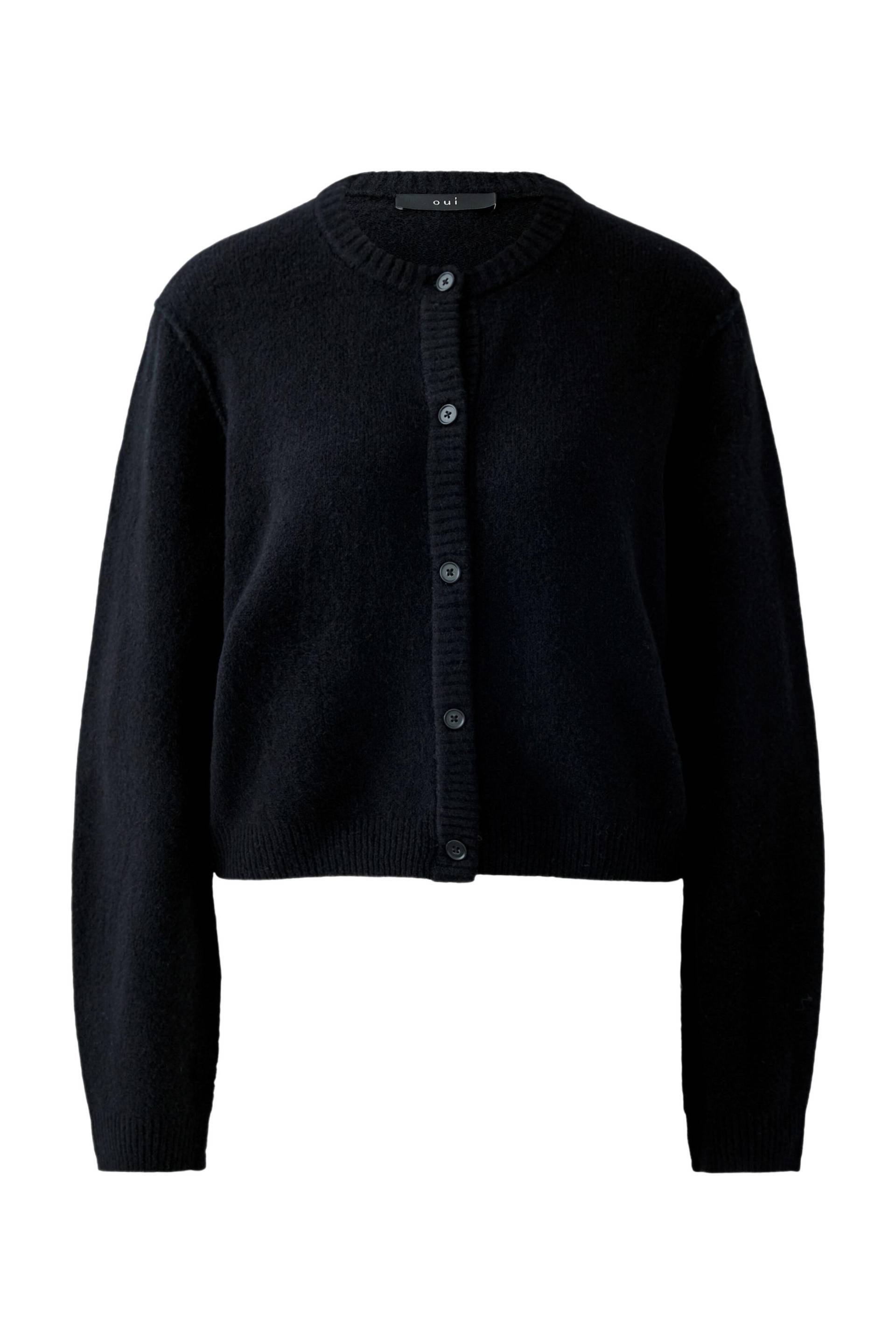 Oui - ILAYA Strickjacke black - Gr. - 38 von Oui