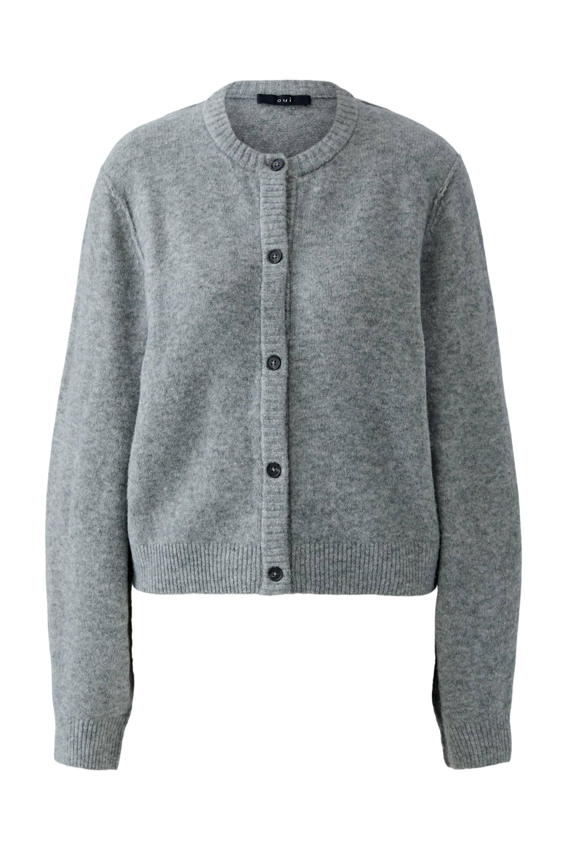 Oui - ILAYA Strickjacke graphite - Gr. - 40 von Oui