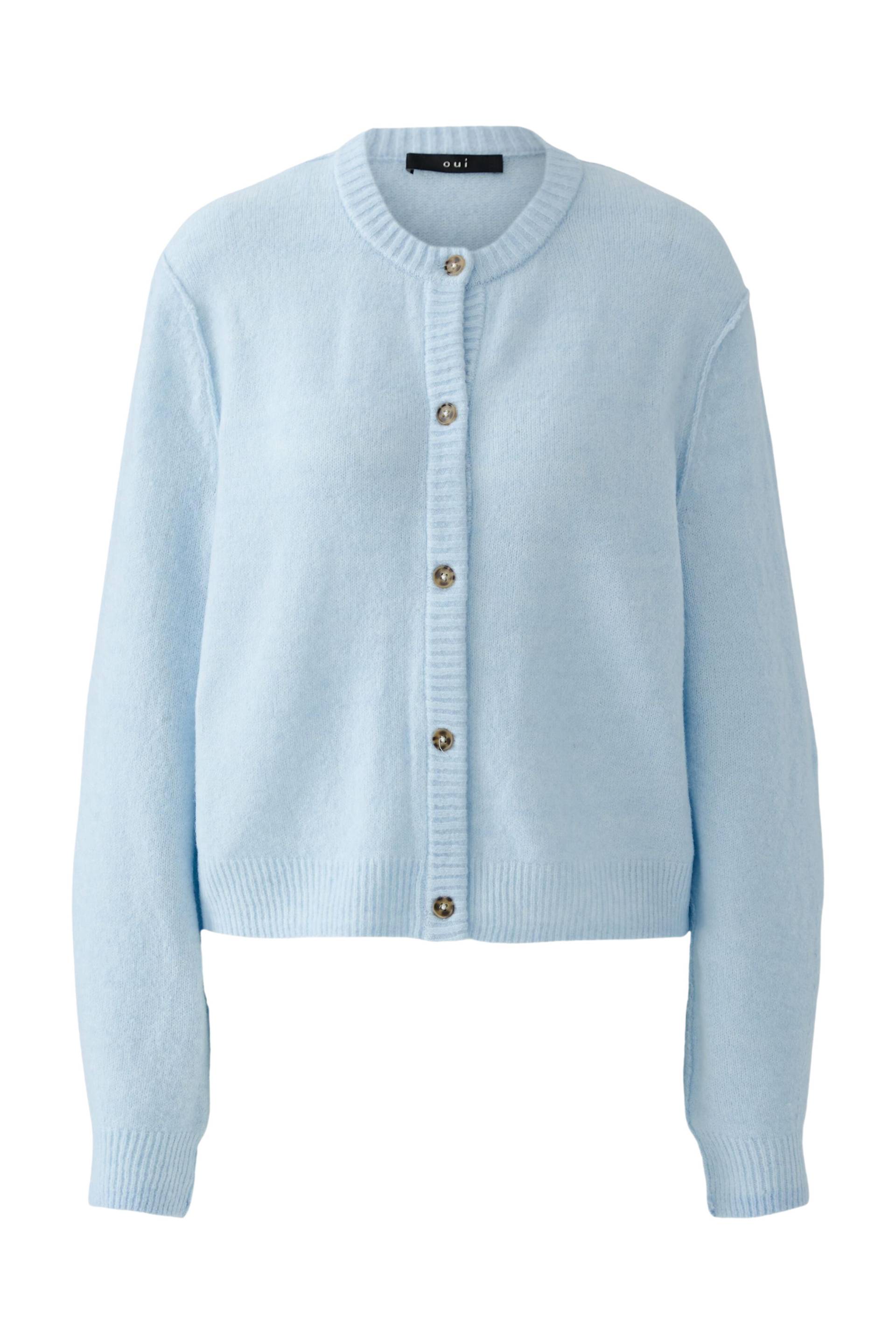 Oui - ILAYA Strickjacke light blue - Gr. - 36 von Oui