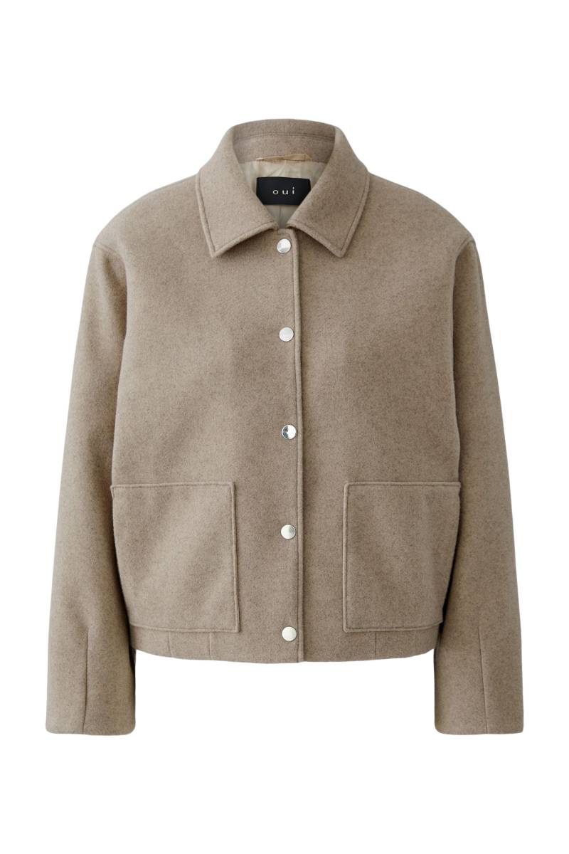 Oui - Jacke taupe - Gr. - 40 von Oui