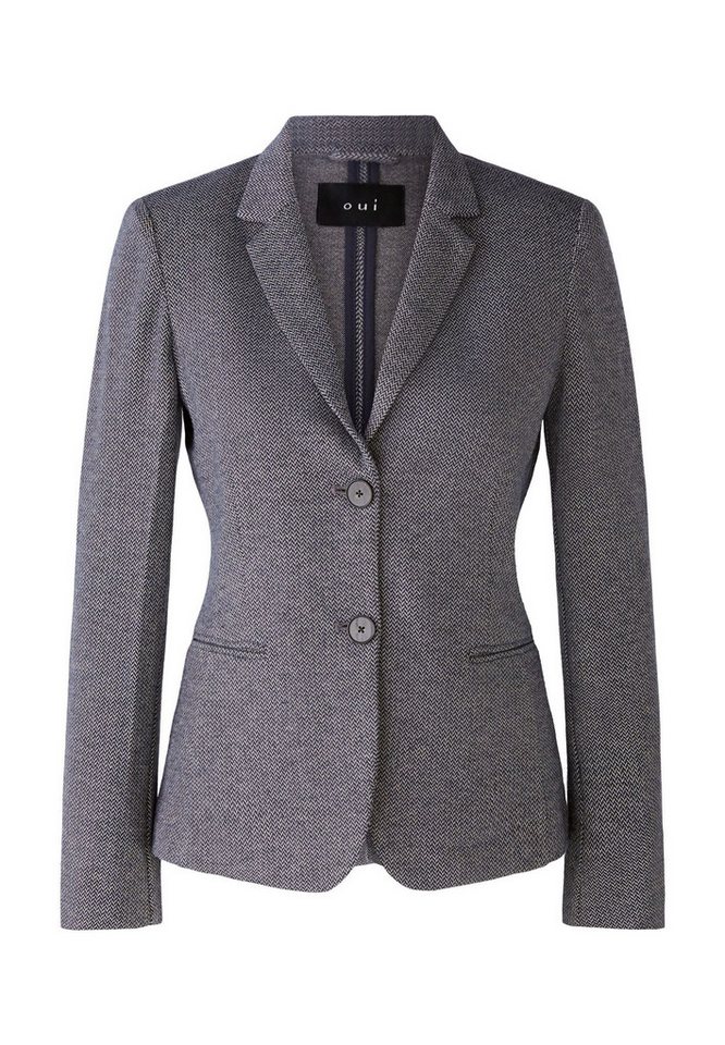 Oui Jackenblazer Blazer Heavy Jersey Schlitze von Oui