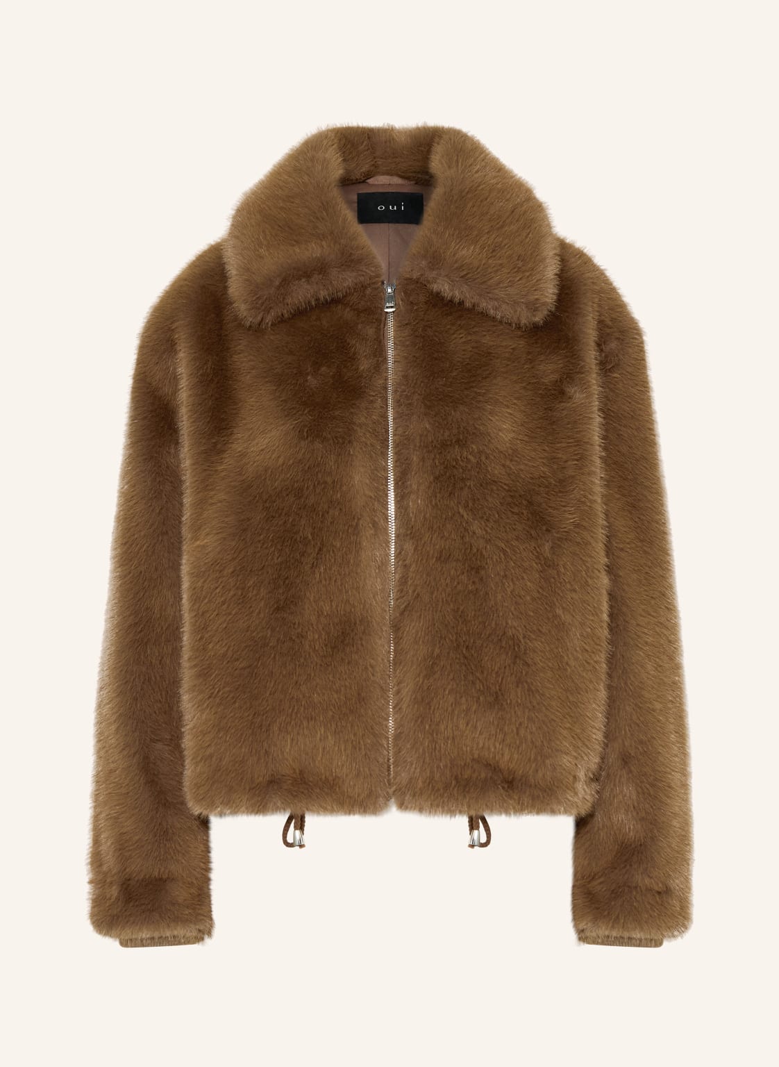 Oui Kunstfell-Jacke braun von Oui