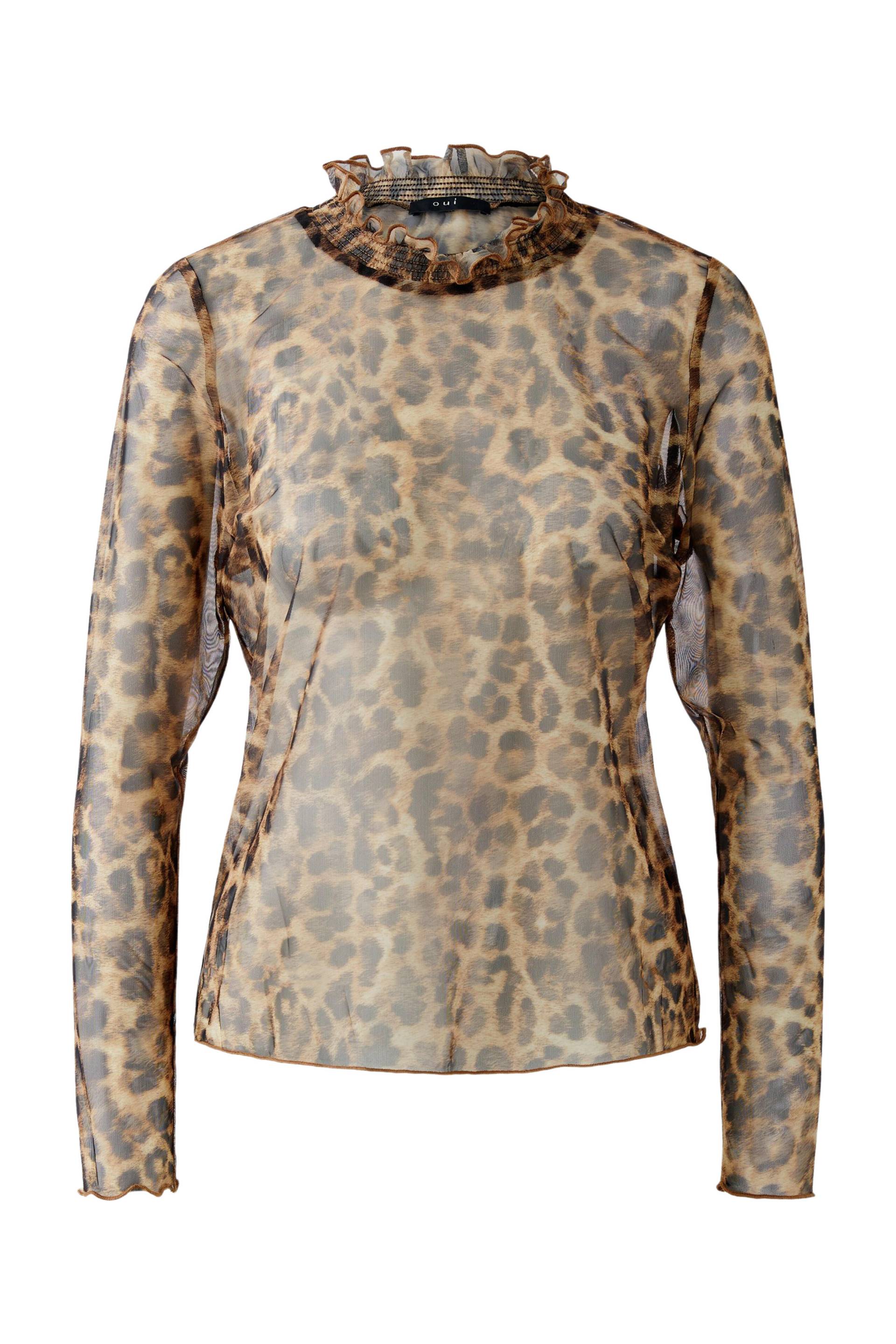 Oui - Langarmshirt camel grey - Gr. - 42 von Oui