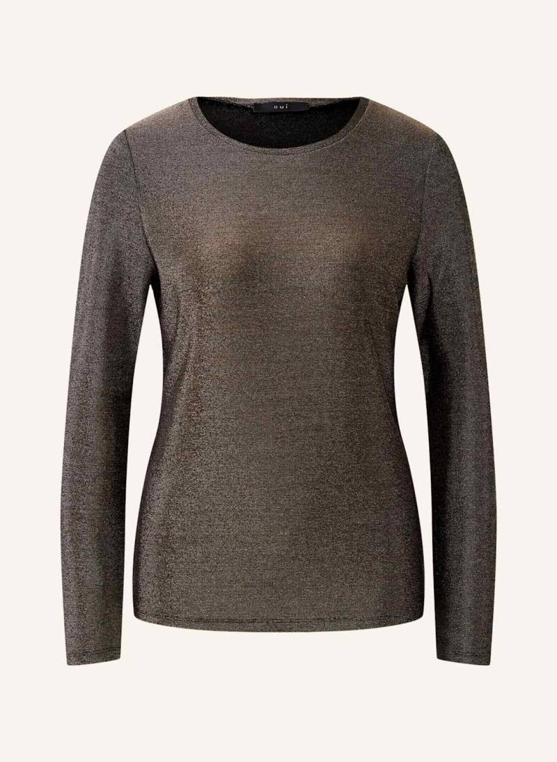 Oui Longsleeve grau von Oui