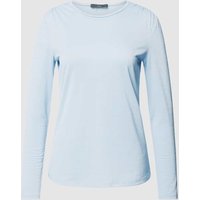 Oui Longsleeve mit Rundhalsausschnitt in Hellblau, Größe 38 von Oui