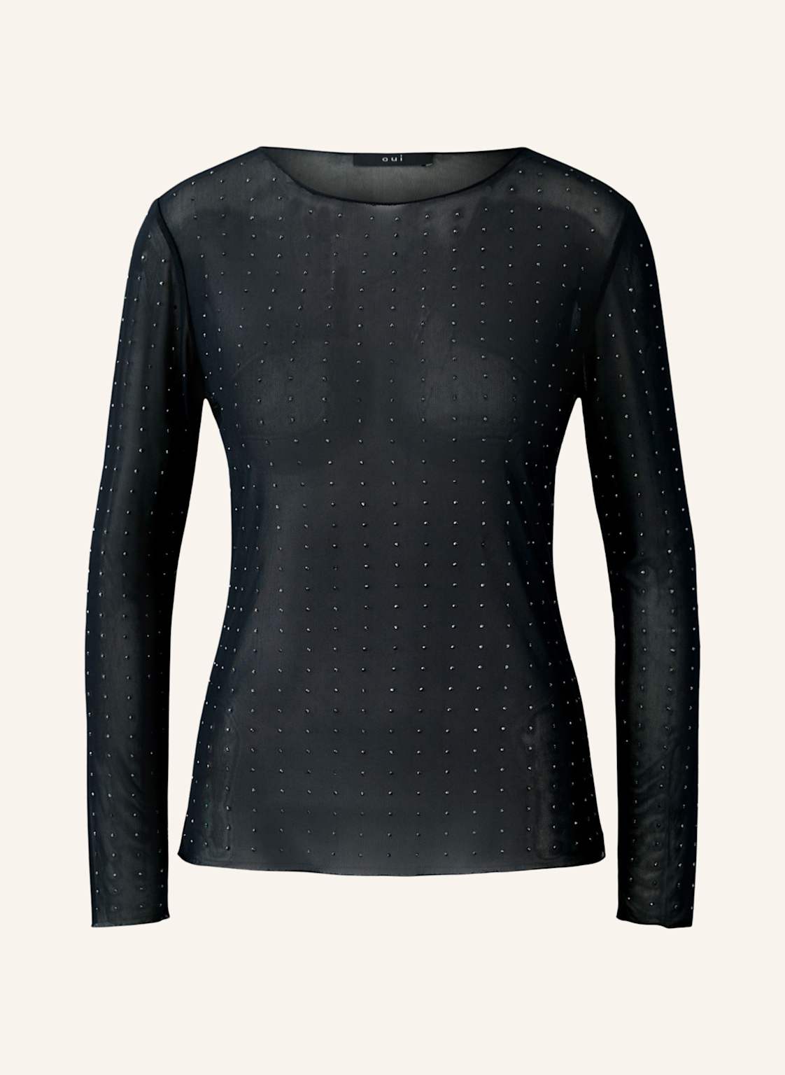 Oui Longsleeve schwarz von Oui