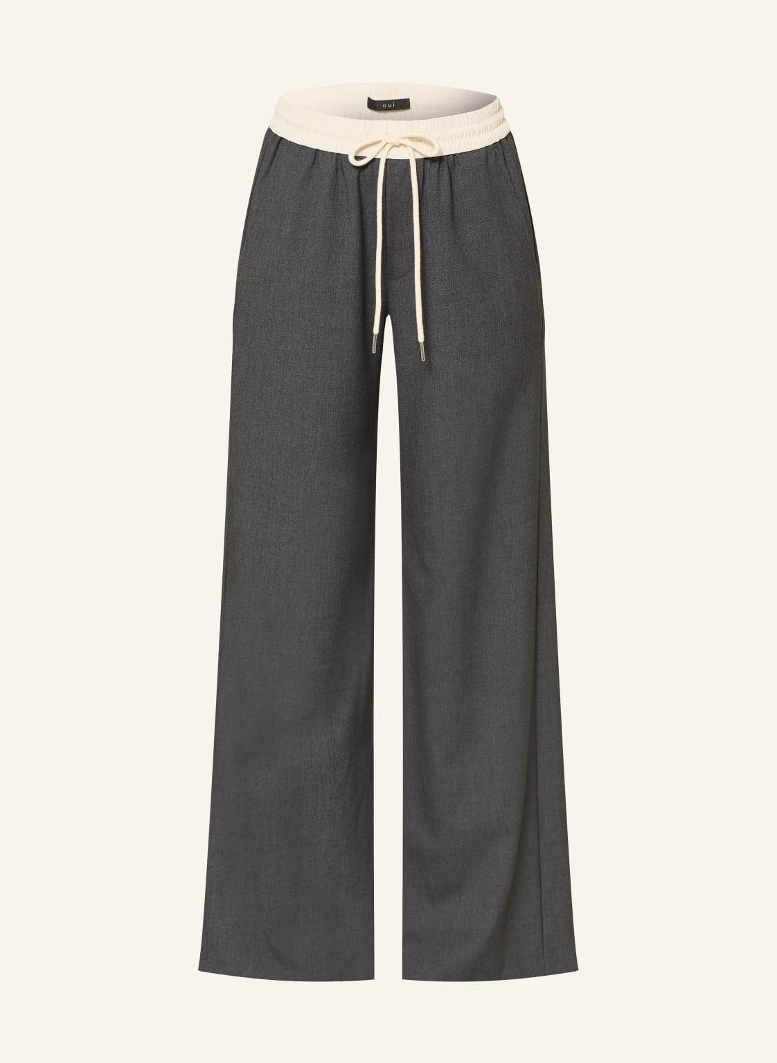 Oui Marlenehose grau von Oui
