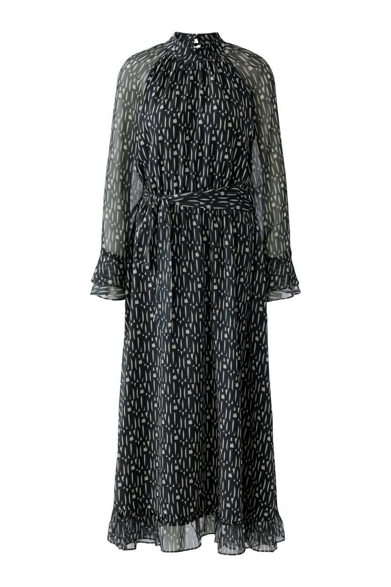 Oui - Maxikleid offwhite black - Gr. - 42 von Oui