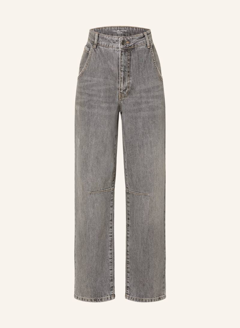 Oui Mom Jeans grau von Oui