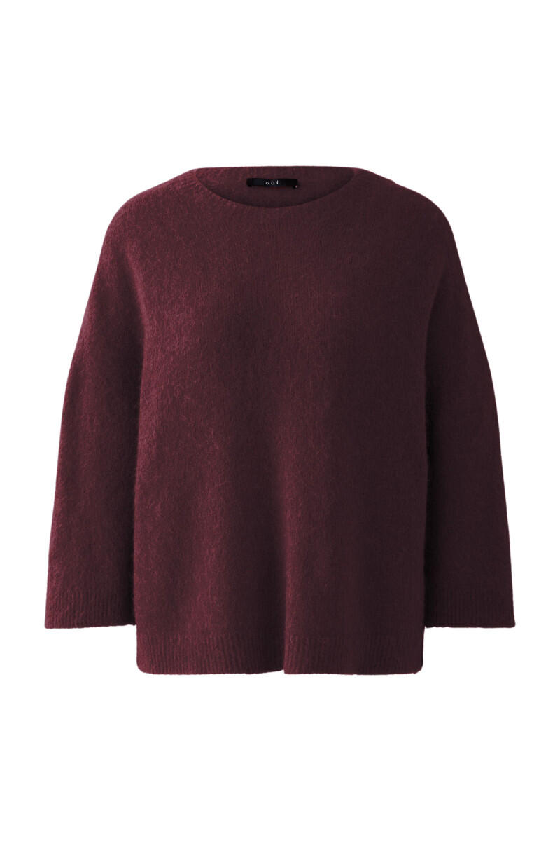 Oui - Nahtloser Pullover rot - Gr. - 36 von Oui