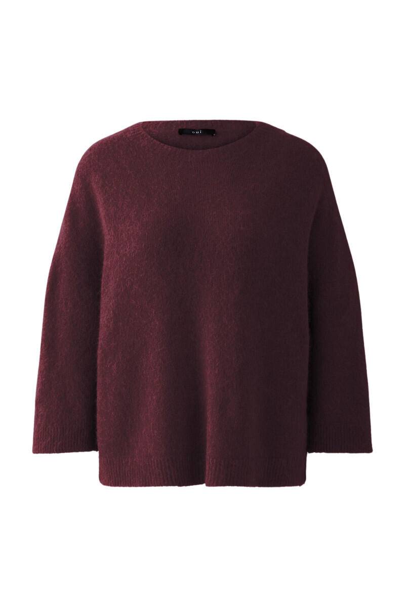 Oui - Nahtloser Pullover rot - Gr. - 36 von Oui
