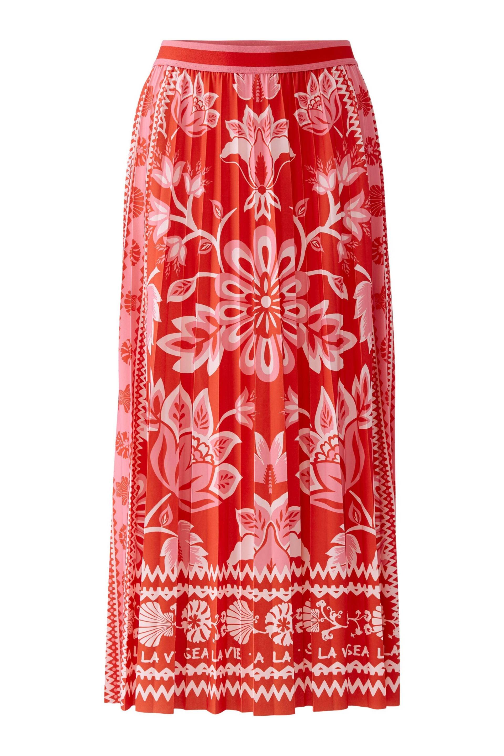 Oui - Plisseerock Silky Touch Qualität red rose - Gr. - 38 von Oui