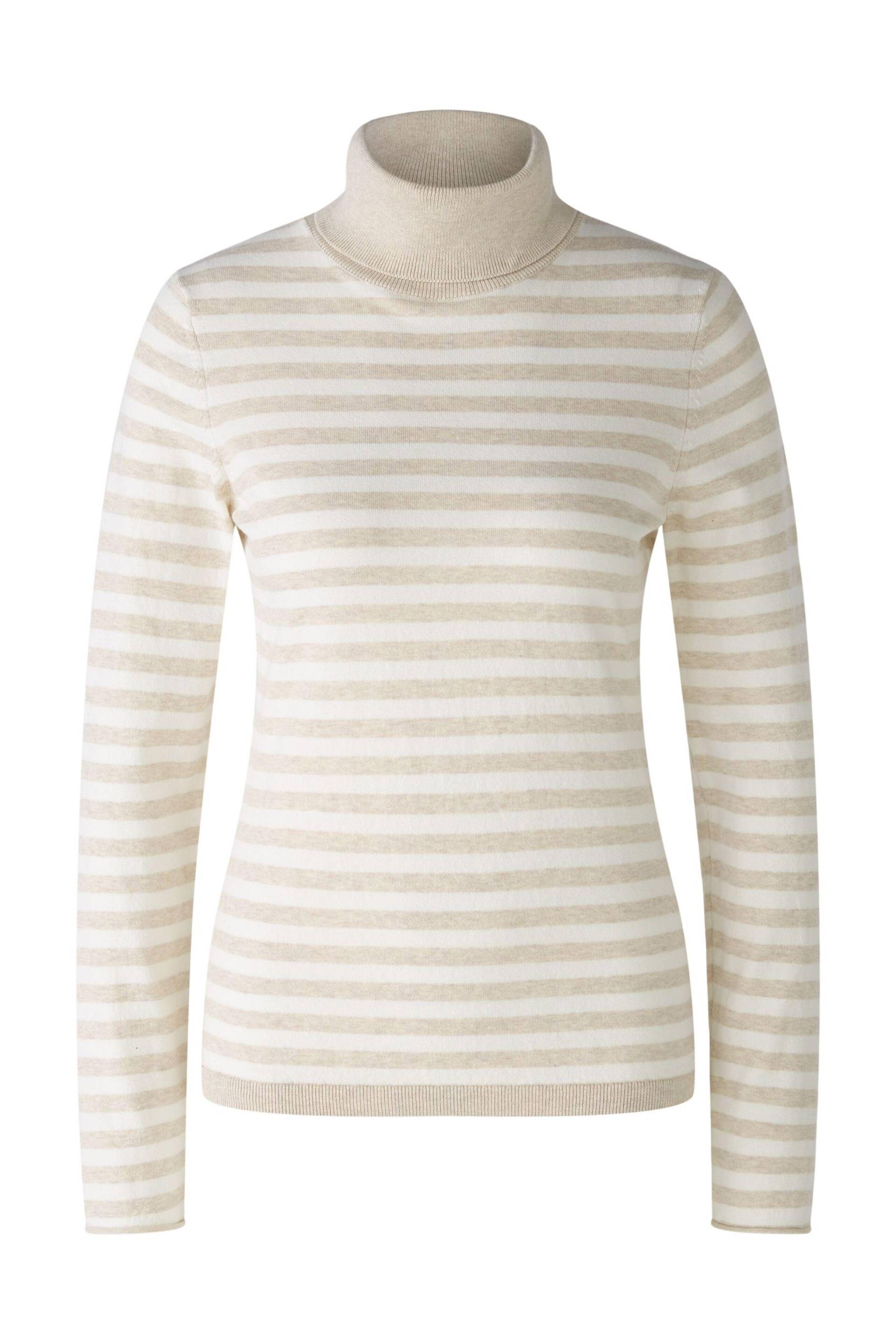 Oui - Pullover Baumwollmischung lt stone white - Gr. - 38 von Oui