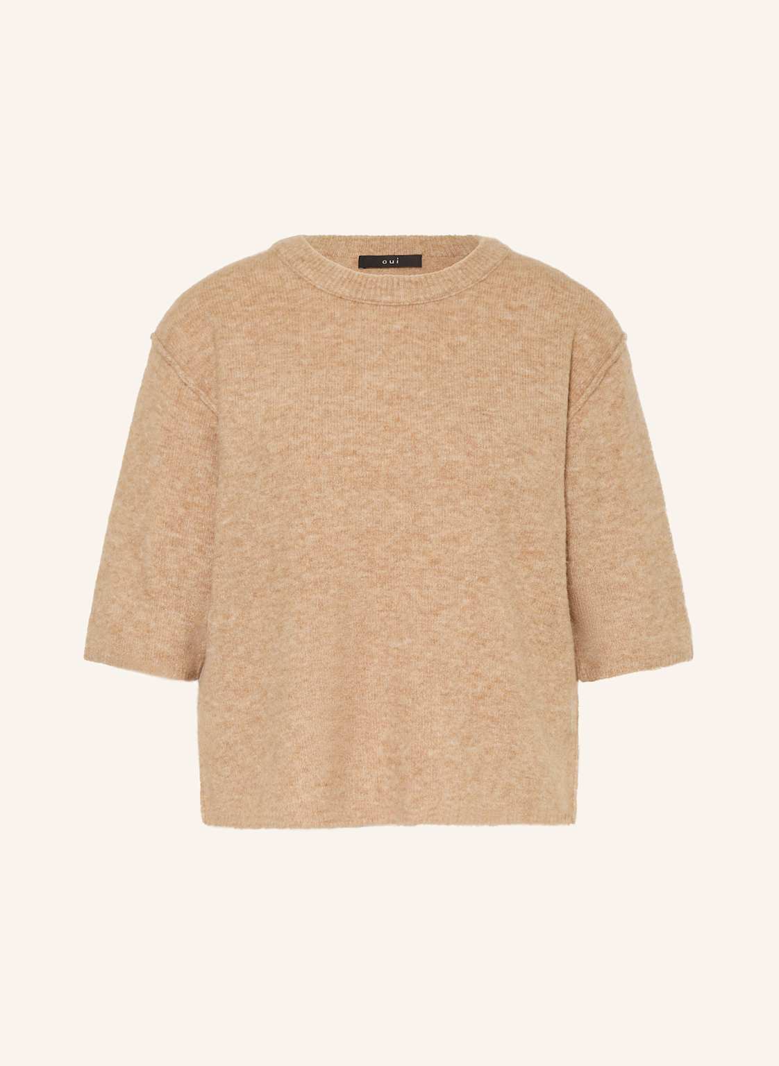 Oui Pullover Mit 3/4-Arm beige von Oui