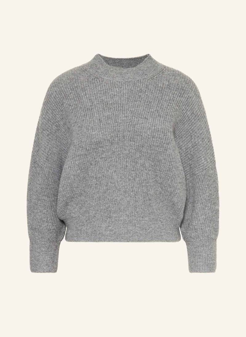 Oui Pullover Mit 3/4-Arm grau von Oui