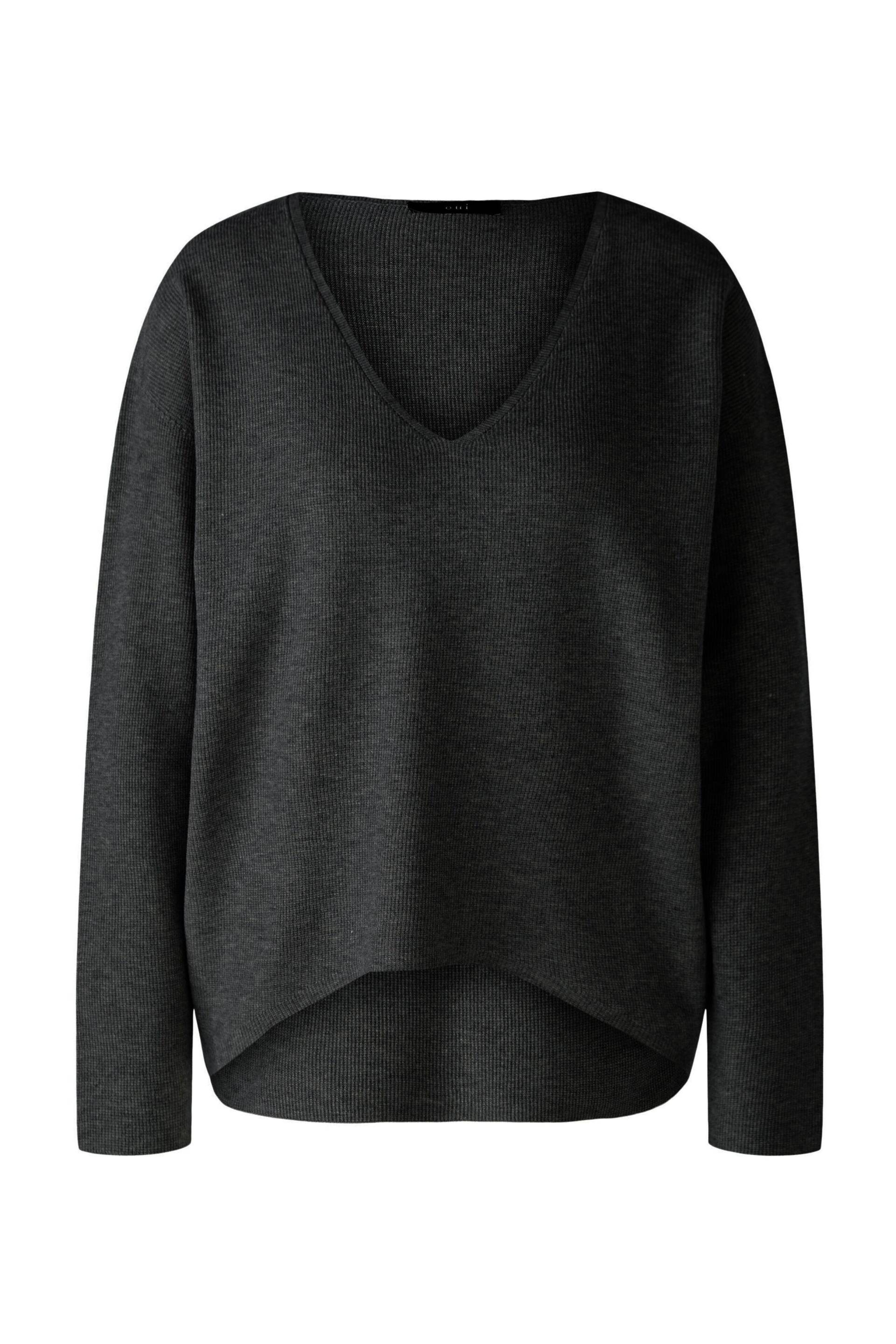 Oui - Pullover Viskosemischung black - Gr. - 38 von Oui