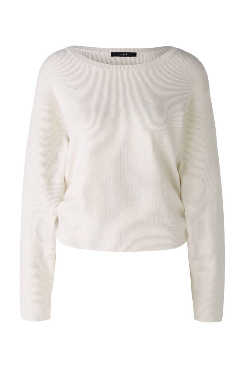 Oui - Pullover Viskosemischung offwhite - Gr. - 42 von Oui