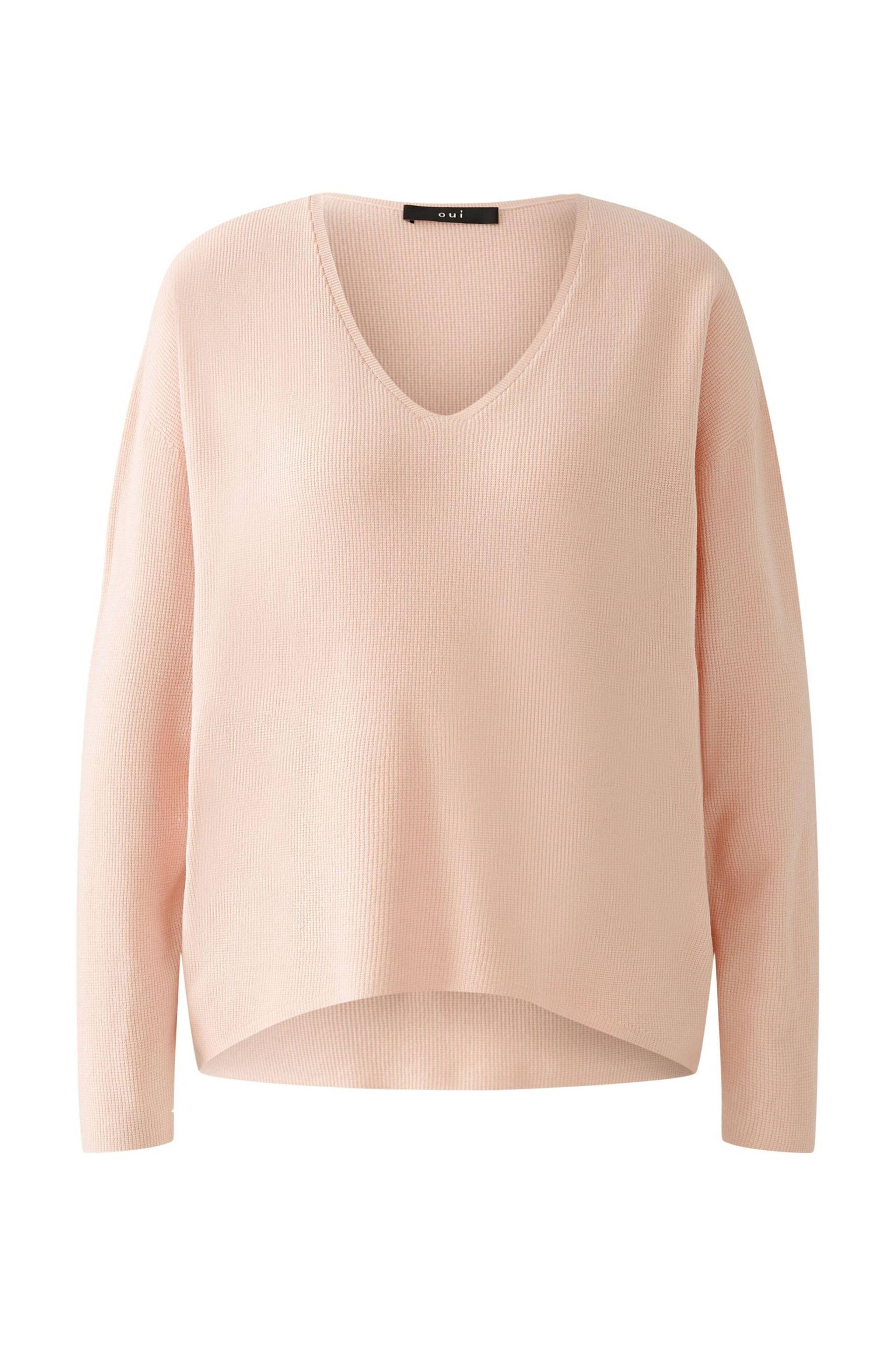 Oui - Pullover Viskosemischung peach whip - Gr. - 42 von Oui