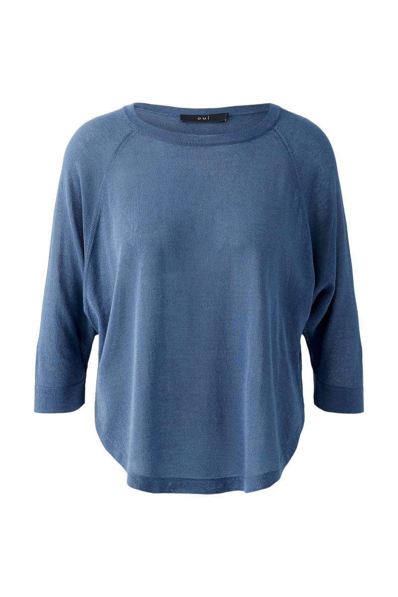 Oui - Pullover Viskosemischung vintage indigo - Gr. - 36 von Oui