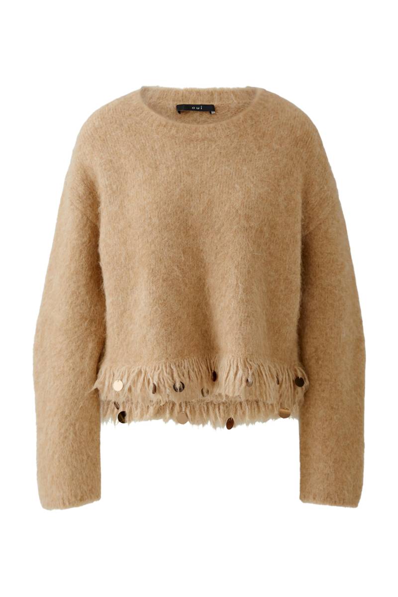 Oui - Pullover beigemel - Gr. - 42 von Oui