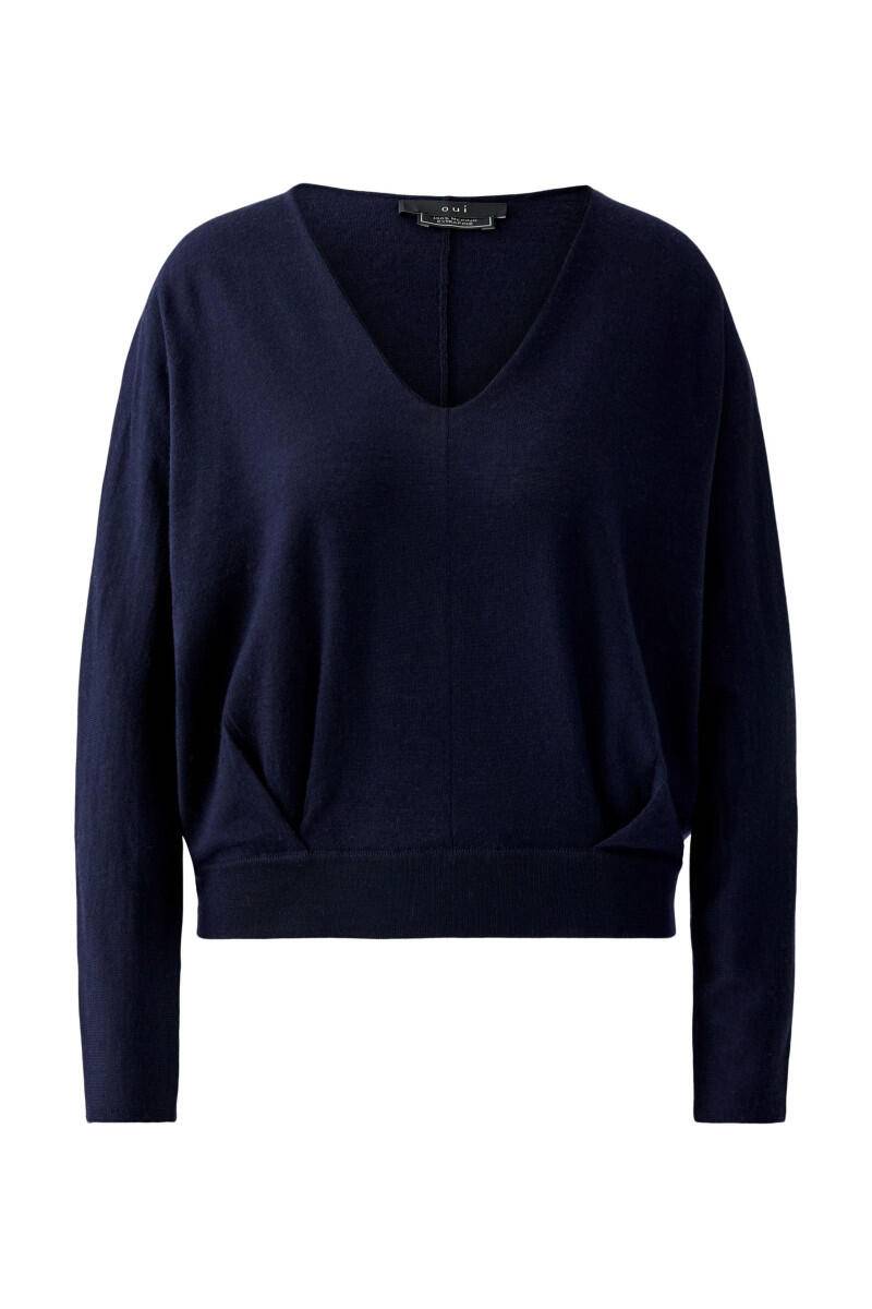 Oui - Pullover blau - Gr. - 42 von Oui