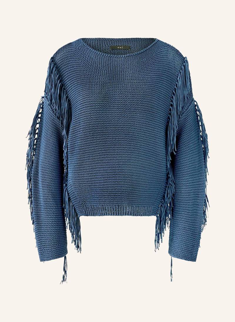 Oui Pullover blau von Oui