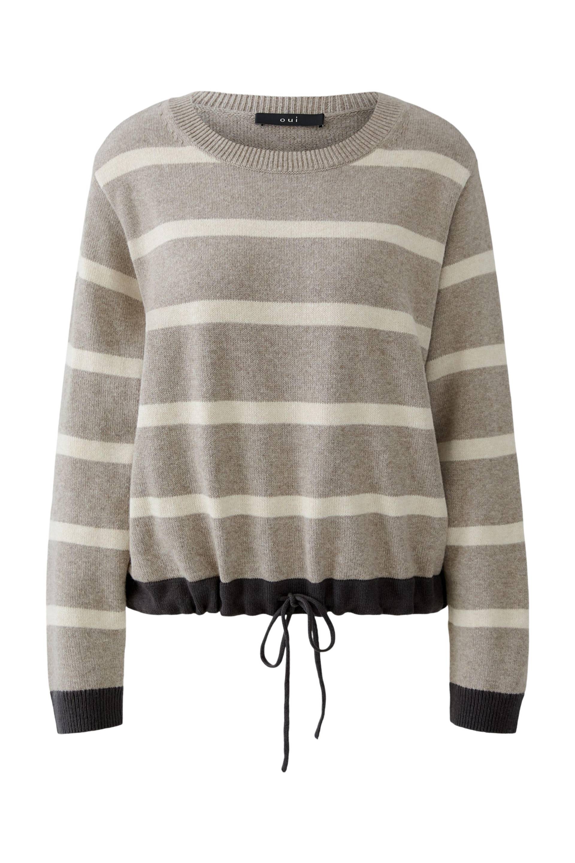 Oui - Pullover lt brown stone - Gr. - 38 von Oui