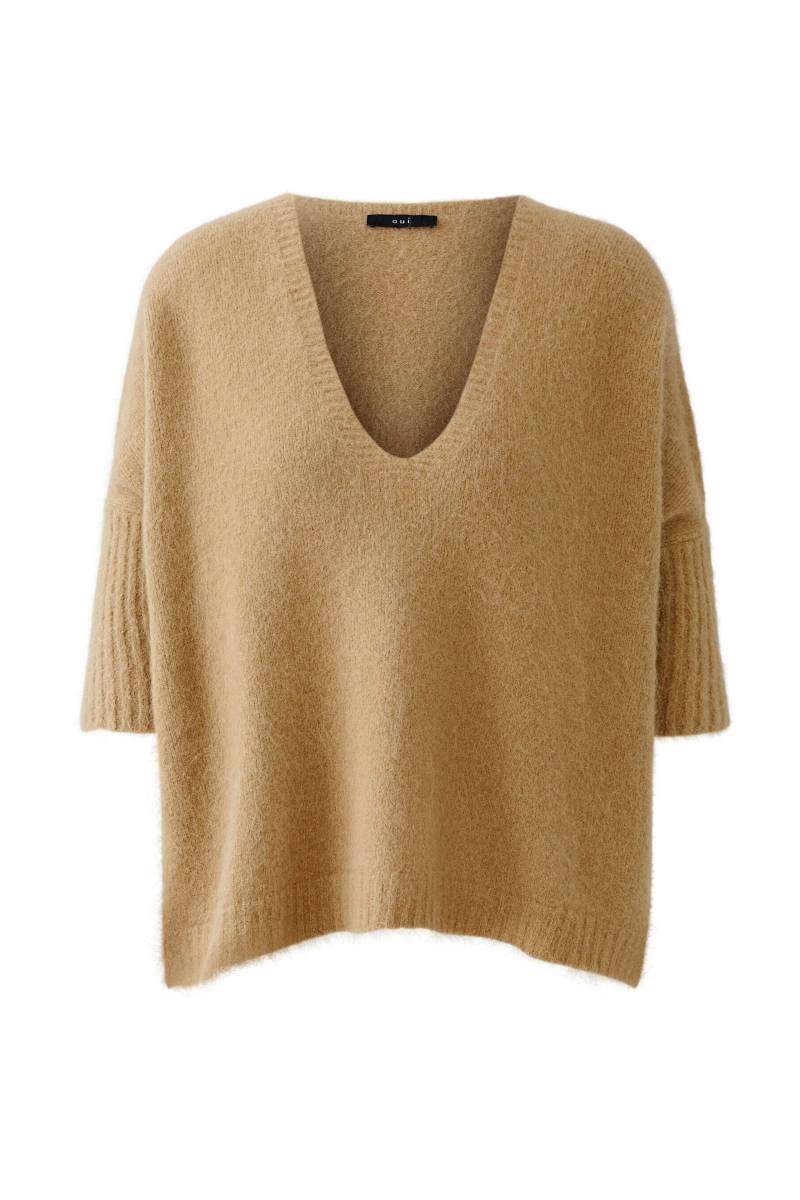 Oui - Pullover mit Alpaka salty caramel - Gr. - 40 von Oui