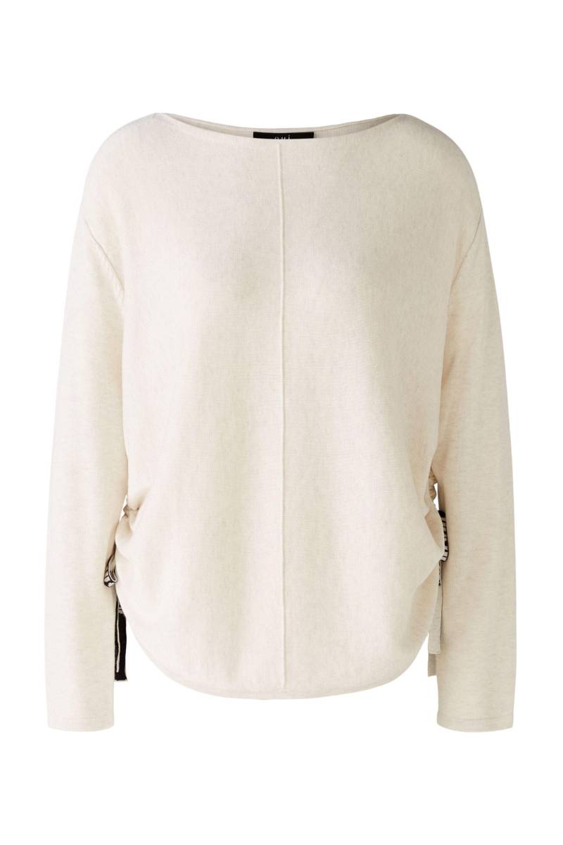 Oui - Pullover mit Seide offwhite - Gr. - 36 von Oui