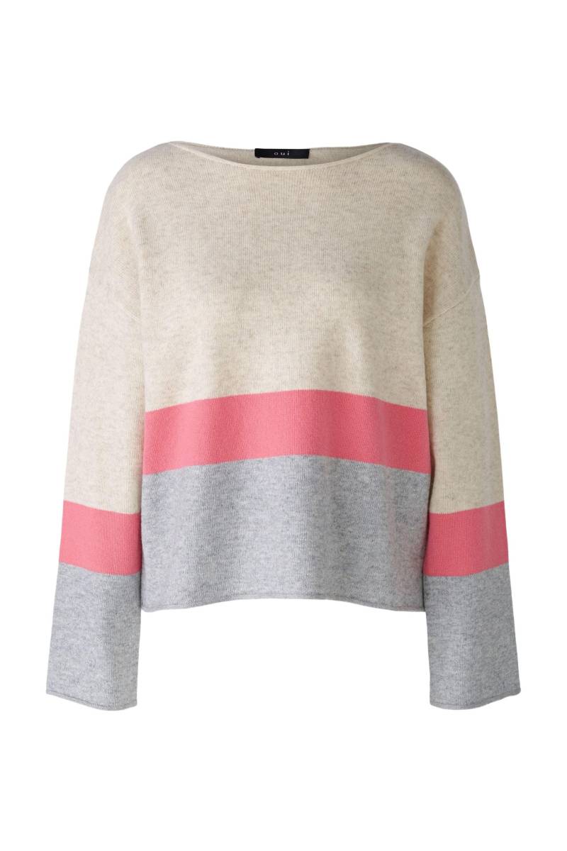 Oui - Pullover mit Wolle grey camel - Gr. - 42 von Oui