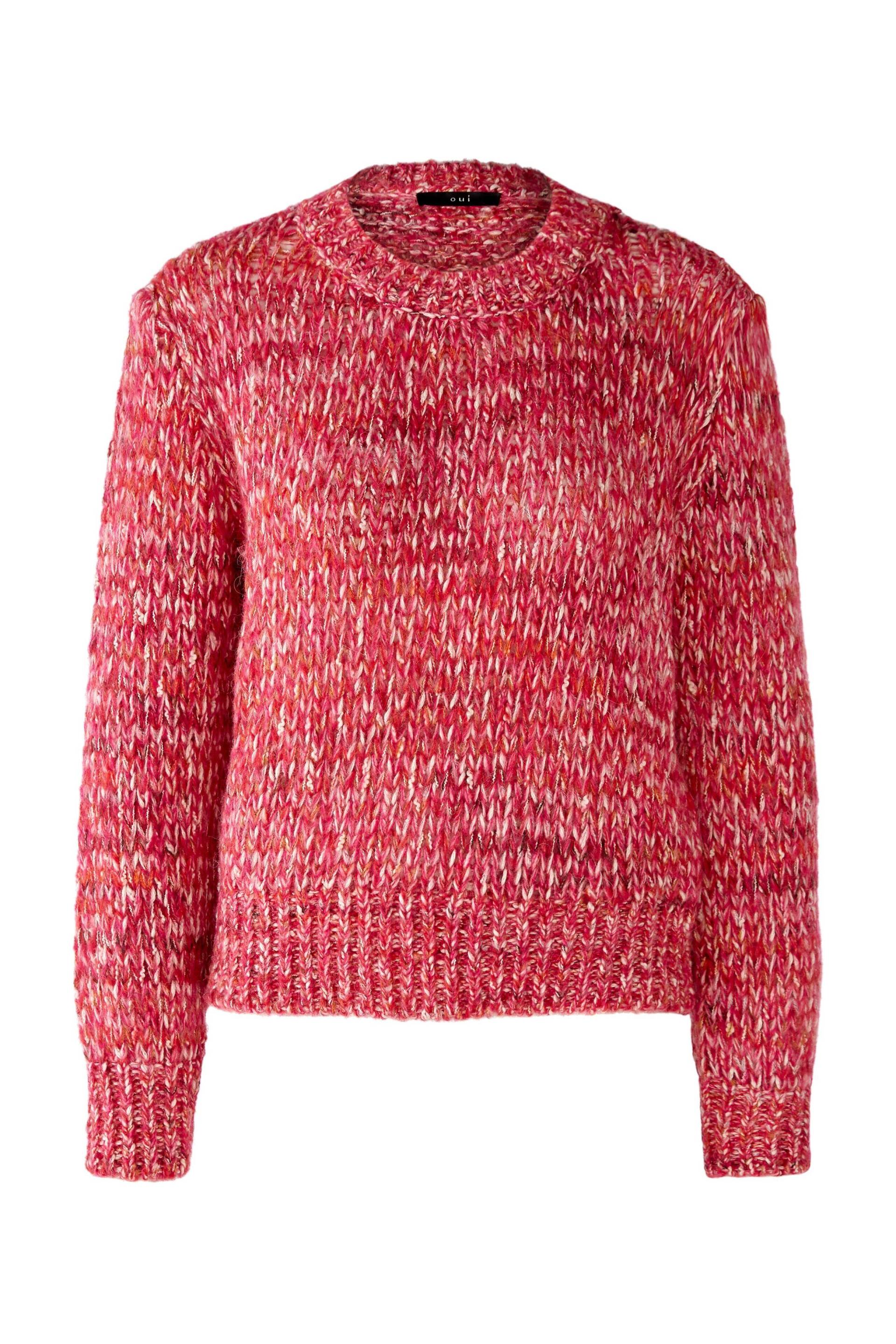 Oui - Pullover mit Wolle und Alpaka red rose - Gr. - 42 von Oui