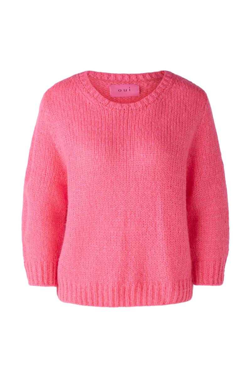 Oui - Pullover mit Wolle und Mohair digital pink - Gr. - 40 von Oui