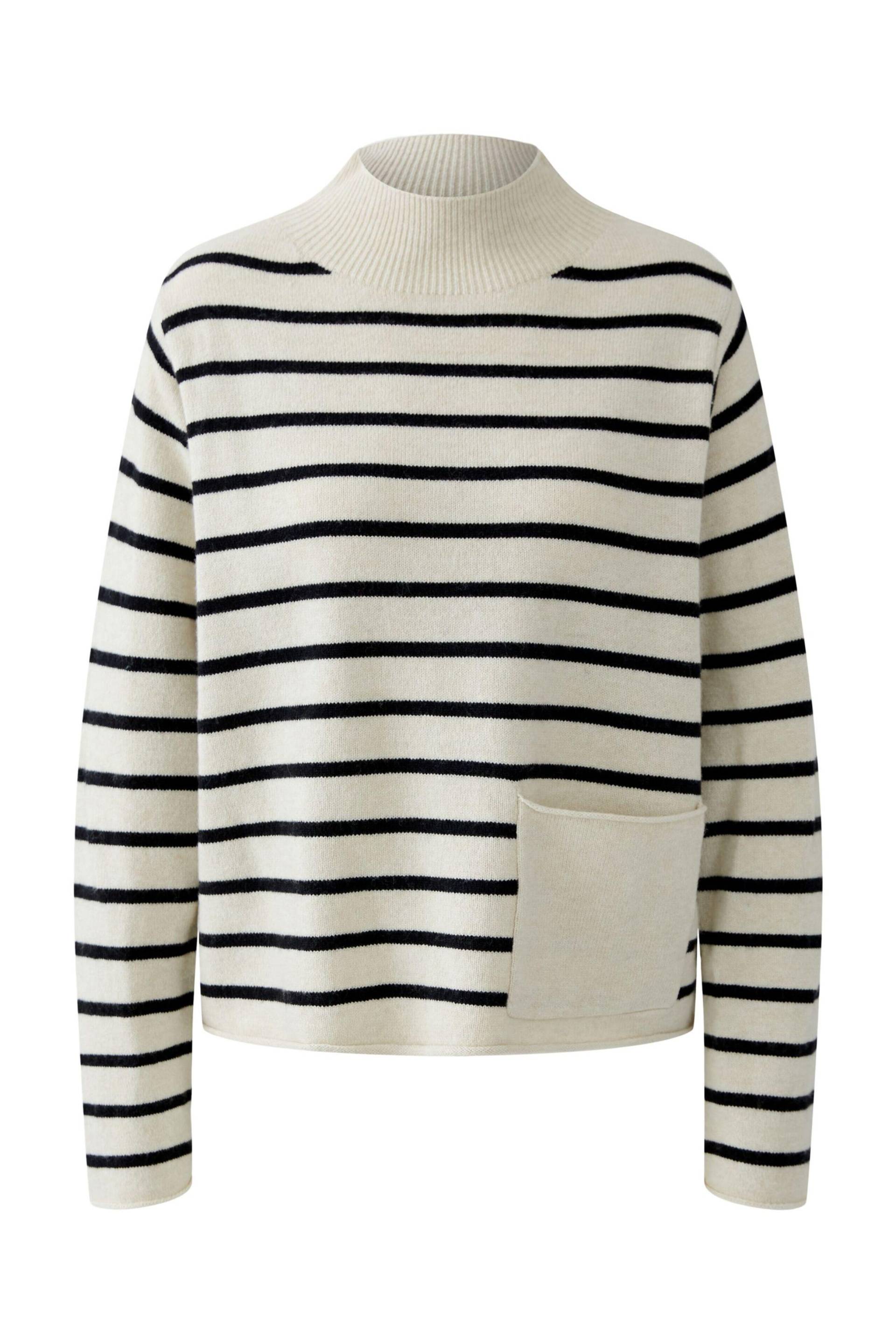 Oui - Pullover offwhite black - Gr. - 34 von Oui