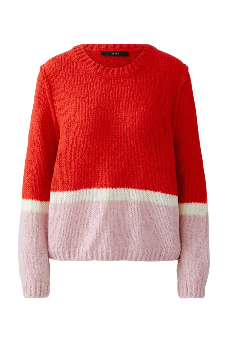 Oui - Pullover red rose - Gr. - 42 von Oui