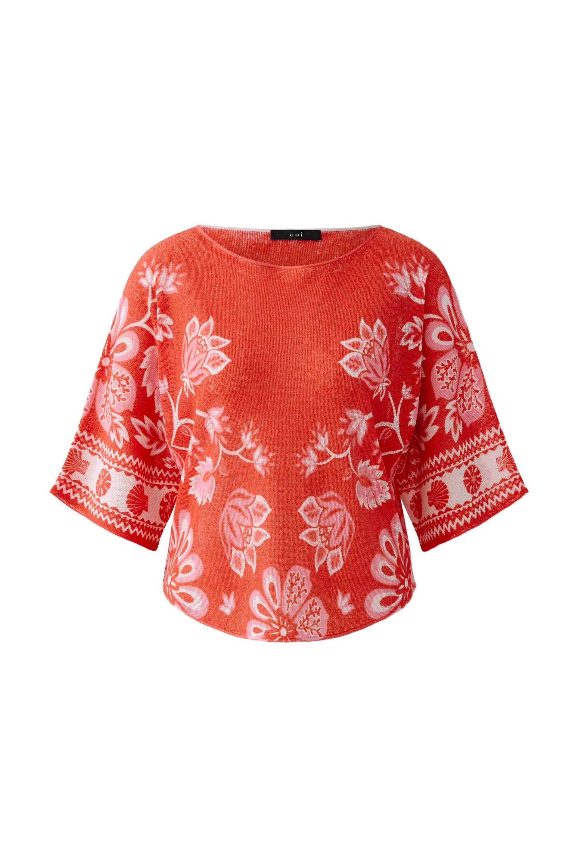 Oui - Pullover red rose - Gr. - 42 von Oui